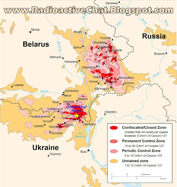 Chernobyl radiation map 1996