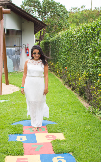 Look para o dia das mães: vestido branco longo