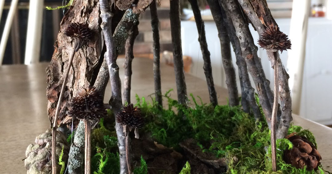 My Porch Prints How To Make A Fairy House With Twigs and Moss
