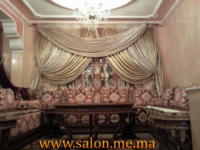 Rideaux Marocain rideau fenêtre dans un salon marocain