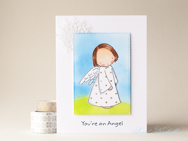 Greeting Card with Angel from My Favorite Things by Sweet Kobylkin
