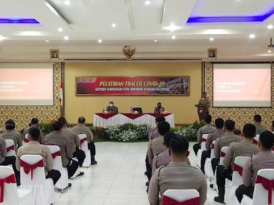 Tracer Covid-19 : 50 Orang Personel Gabungan Polda Banten Ikuti Pelatihan
