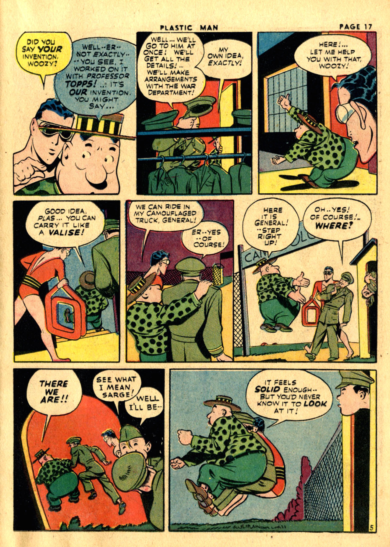 Read online Plastic Man (1943) comic -  Issue #1 - 19