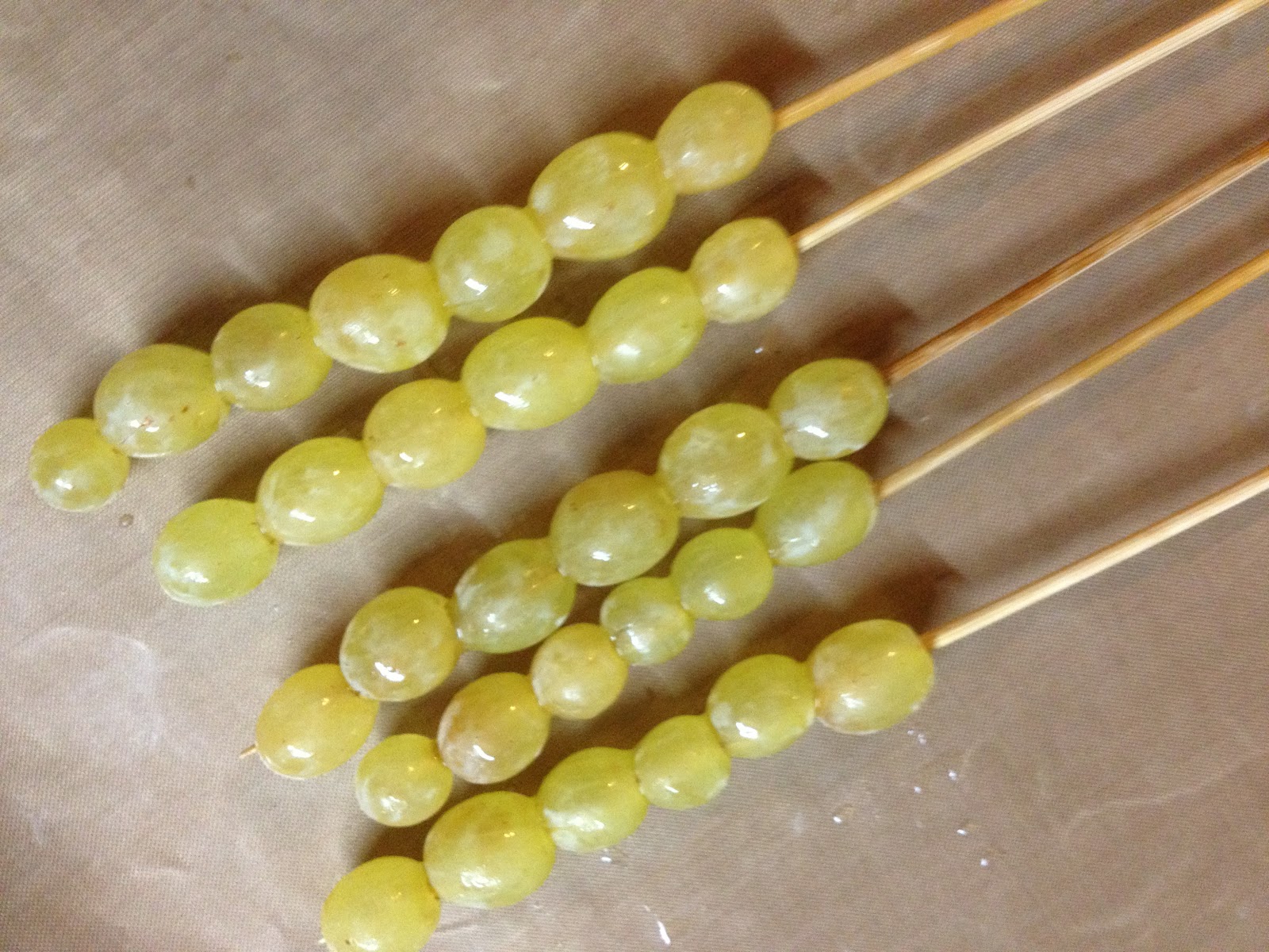 Raw Harmony Raw frozen Grape and Chocolate iceblock 'caterpillars