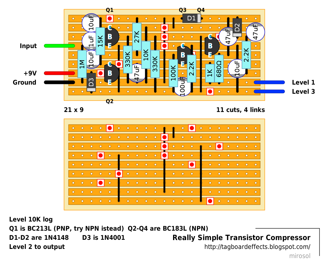 Guitar Compressor Circuit Diagram