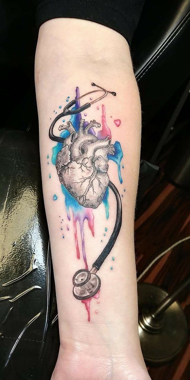 anatomical heart tattoo on Tumblr
