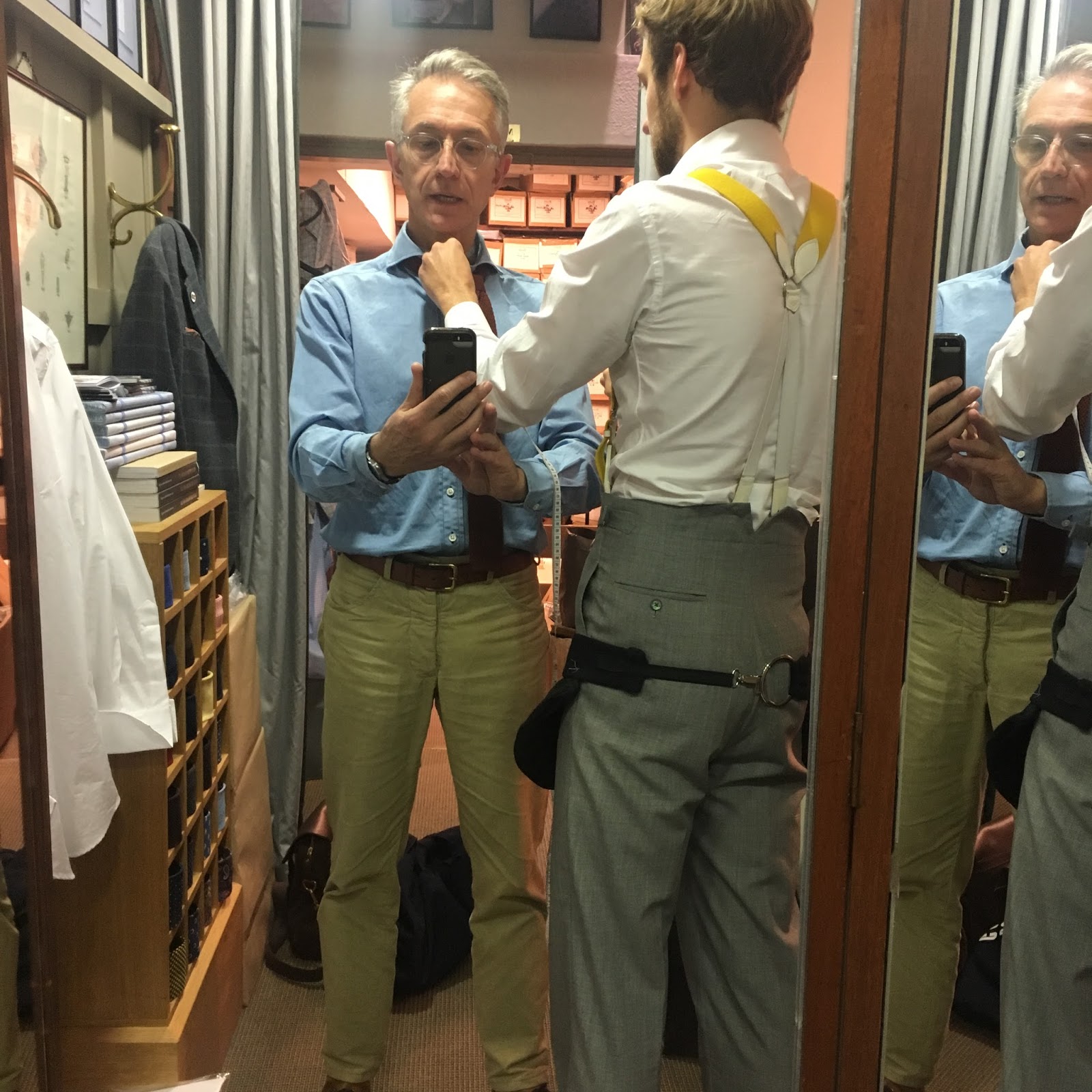 Budd Shirtmakers The Making of a Bespoke Shirt Grey Fox