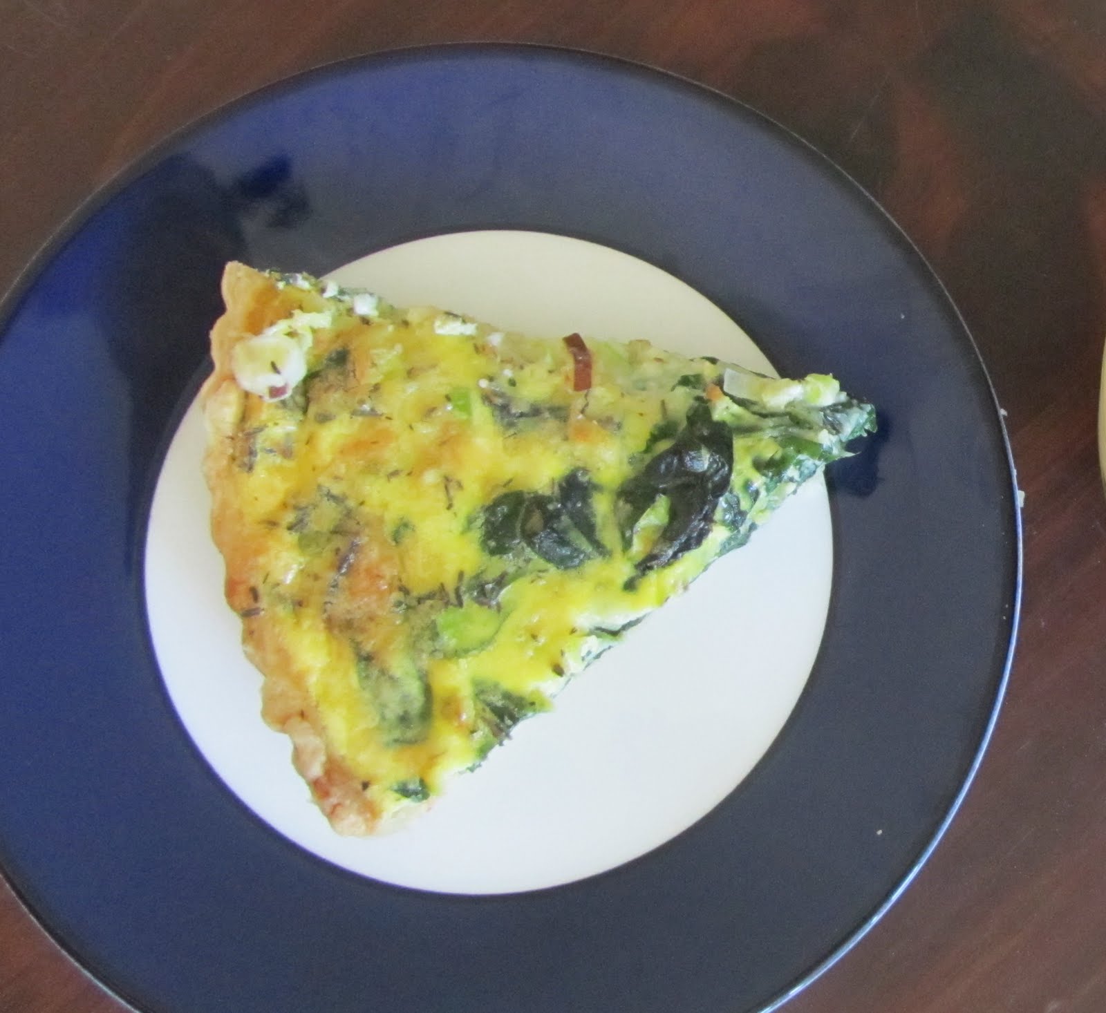 This Must Be the Place Swiss Chard, Leek, and Gruyere Quiche (via