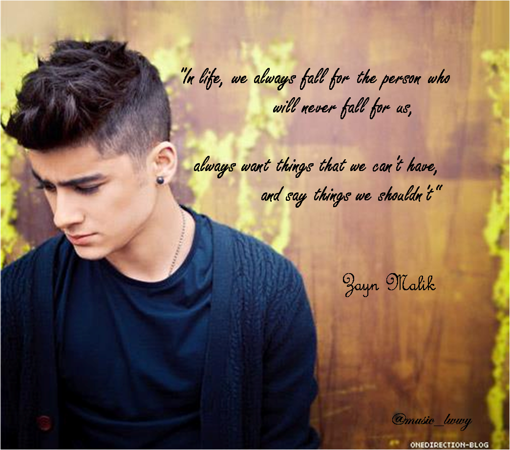 Moments of 1D: Zayn Malik's Quote #2