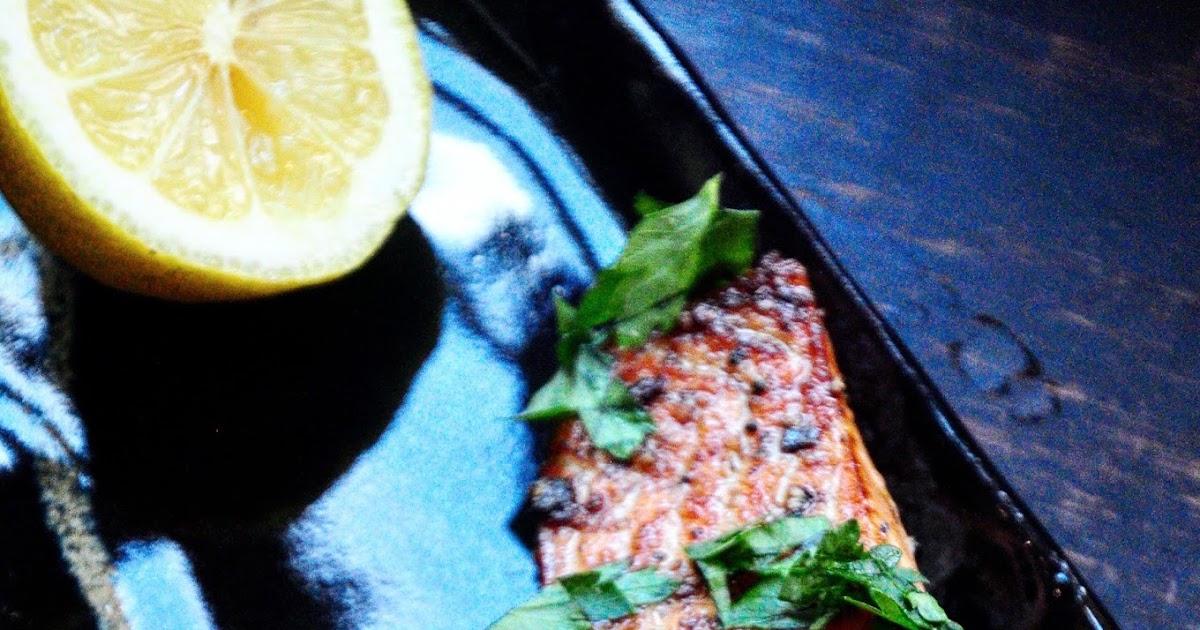 Bite Me Salmon with AnchovyGarlic Butter