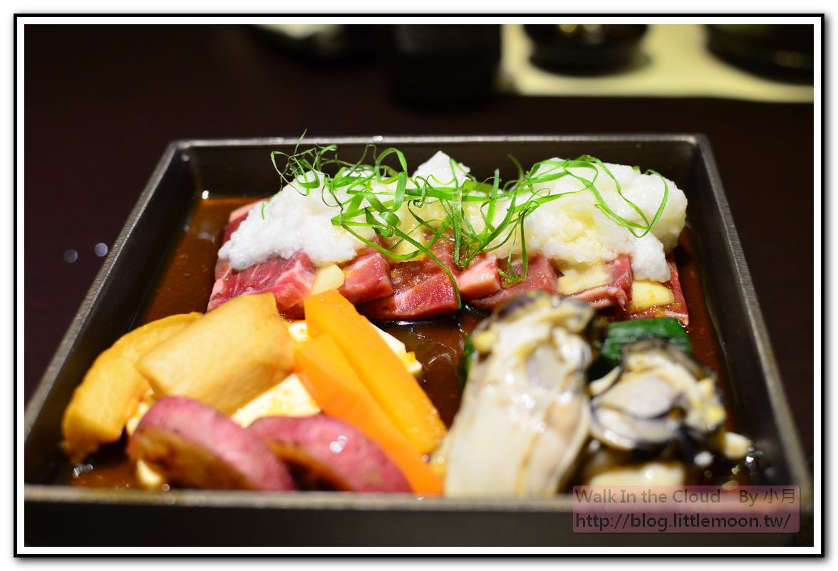 山藥牛肉、廣島牡蠣和風陶板