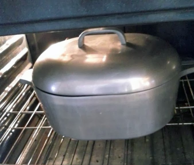 Mavin  Vintage Magnalite 8 Qt Oval Dutch Oven Pot Roaster Pan w/ Trivet &  Lid