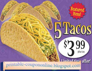 Free Printable Taco Bell Coupons