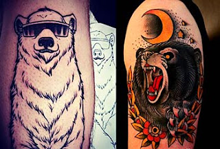 Melhores fotos tatuagens de urso