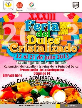 Feria del Dulce Cristalizado 2013 en Xochimilco