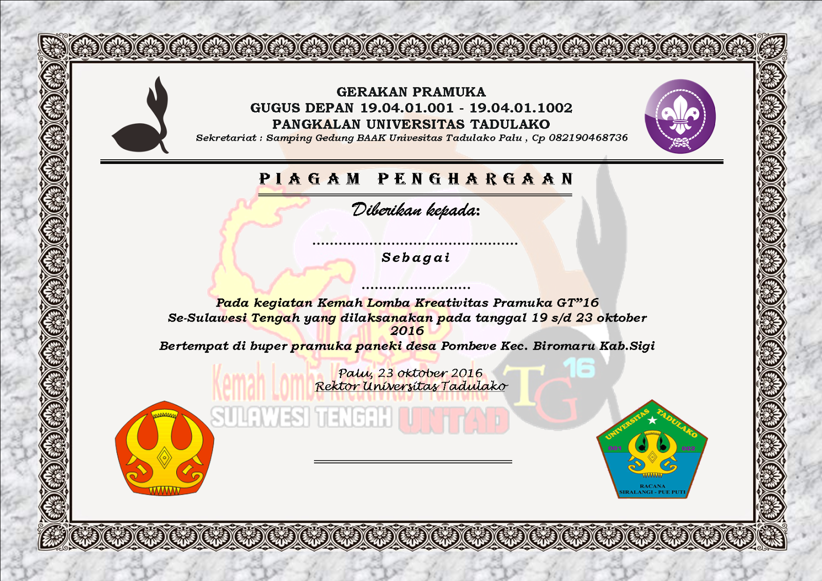 KUMPULAN MEKALAH PENDIDIKAN Contoh piagam yang baik dan benar