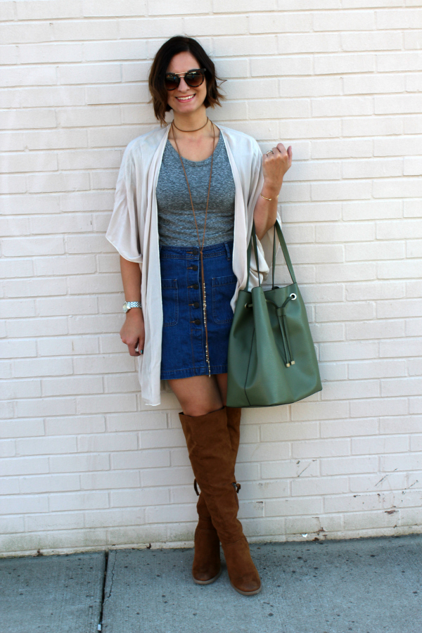 boho chic, mom style, over the knee boots