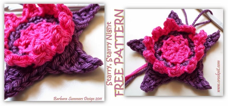 free crochet patterns, how to crochet, stars, starbursts, swirls, starshine, christmas decos,