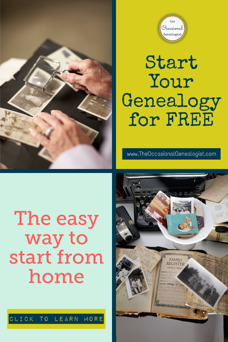 Start Your Family History for Free | The Occasional Genealogist