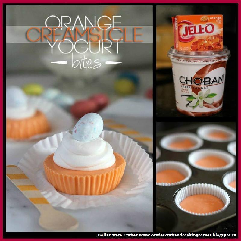 Dollar Store Crafter Yummy Orange Creamsicle Yogurt Bites )