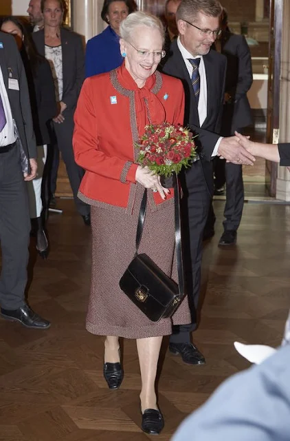  Queen Margrethe and Crown Princess Mary of Denmark attended the presentation of the Christmas Seal for 2015 at the City Hall of Copenhagen, Denmark.