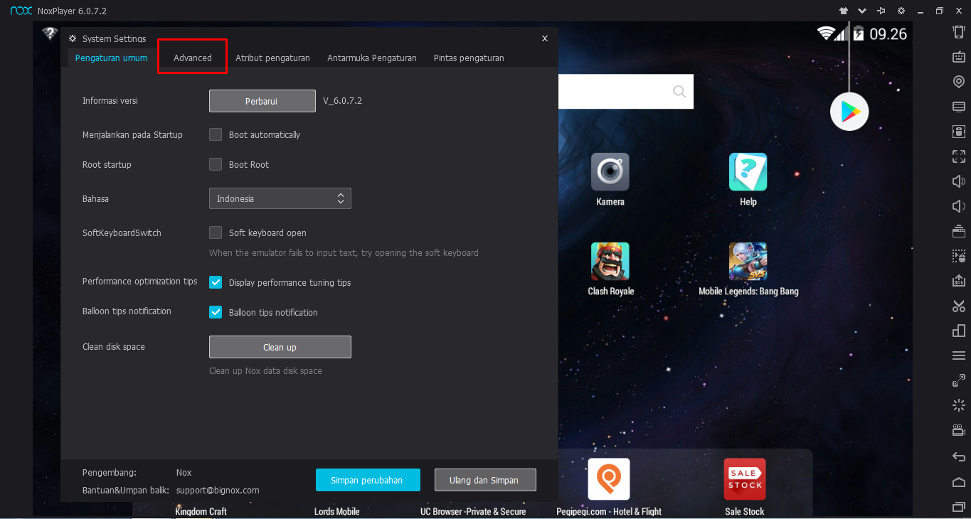 Cara Setting Grafik Nox App Untuk Game Mobile Legend Agar