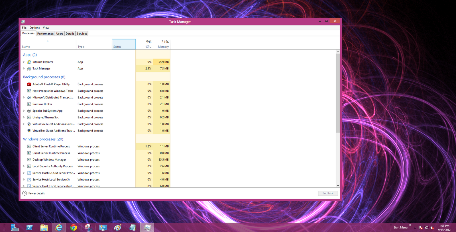 Windows Server 2012 Screenshots and preview