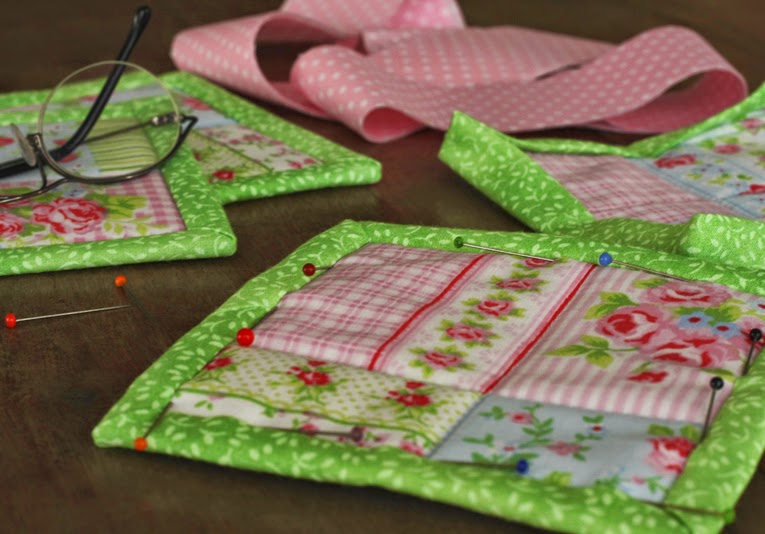 PATCHWORK MILL Fabric Coasters Work In Progress