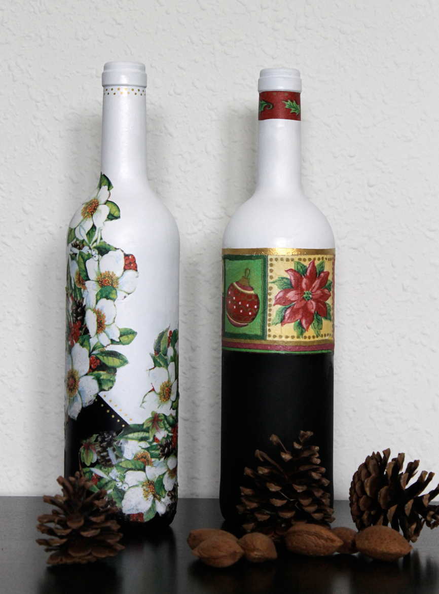 madera Sotavento mezclador ekeyart: BOTELLAS DECORADAS PARA NAVIDAD