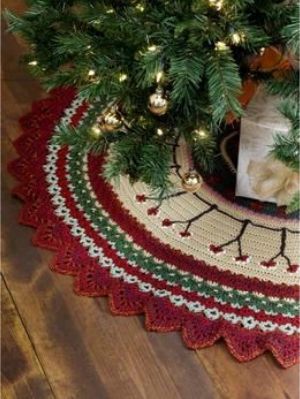 SmoothFox Crochet and Knit: SmoothFox's Christmas Tree Skirt
