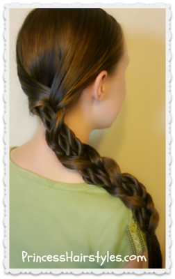 Hairstyle for school.  Mosaic twist braid tutorial.