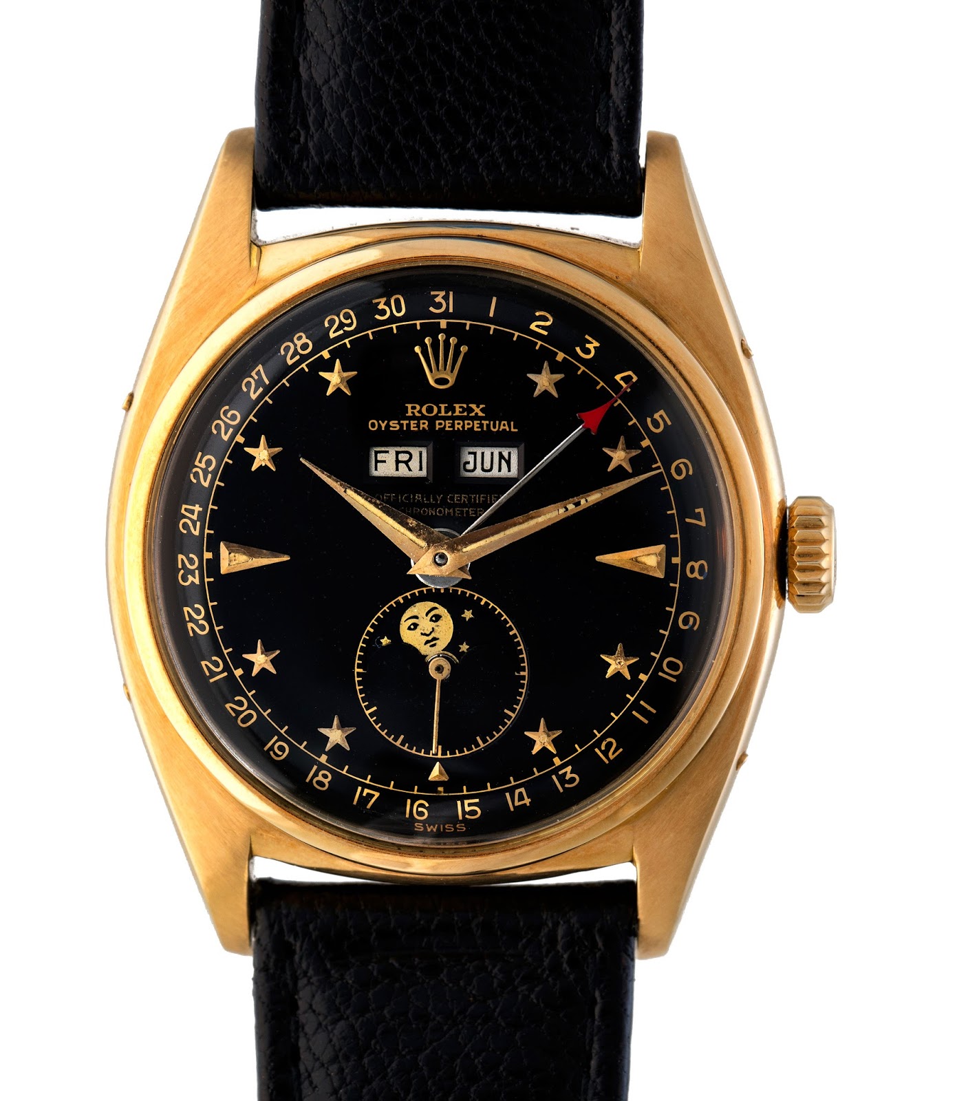Welcome to RolexMagazine.com: 1950 Rolex Moonphase 36MM Yellow Gold ...