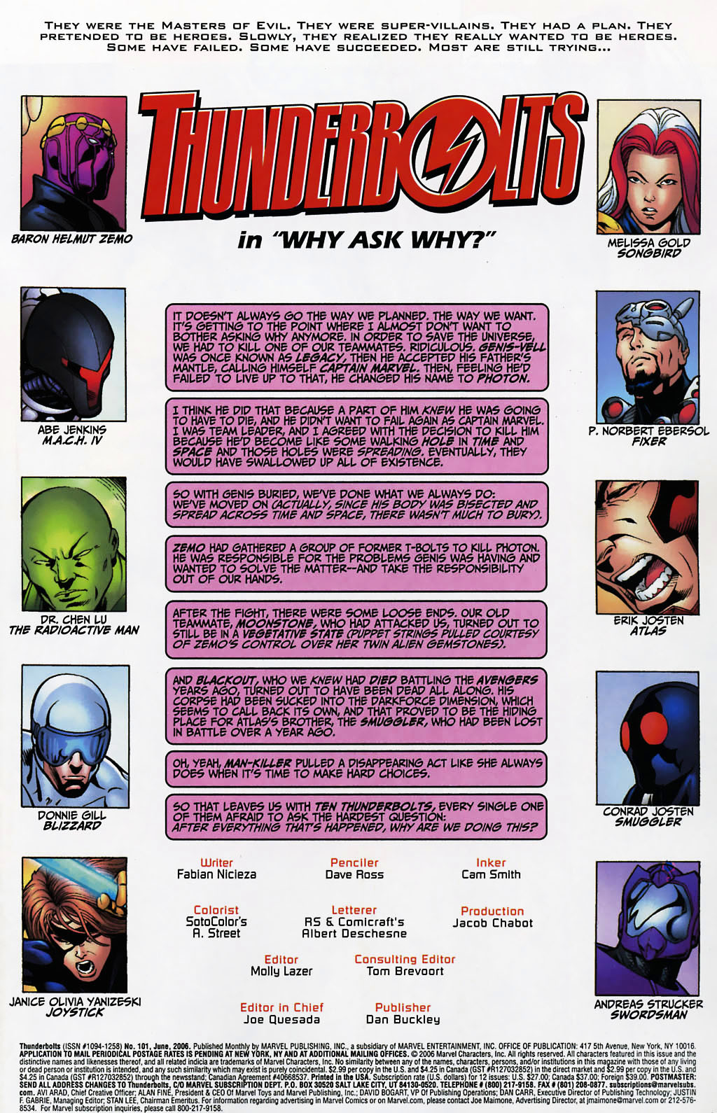 Read online Thunderbolts (1997) comic -  Issue #101 - 2