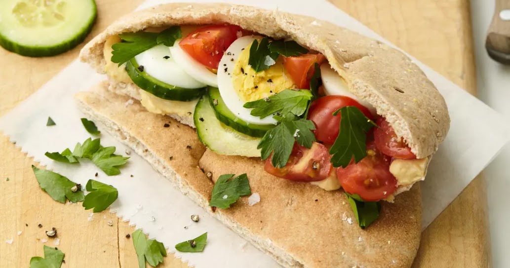 Mediterranean Breakfast Pitas Recipe LEBANESE RECIPES