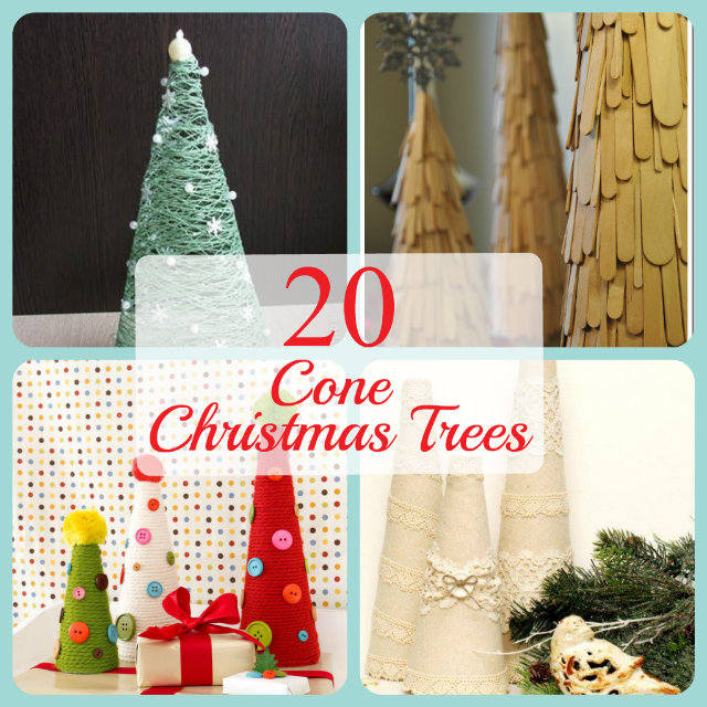 Cone Christmas Tree Ideas, cone crafts