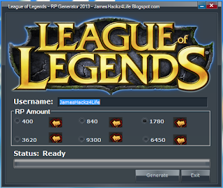 League of Legends RP Generator (Güncel)