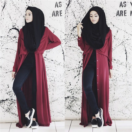 20 Model Baju Muslim Casual Modern Wanita Terbaru 
