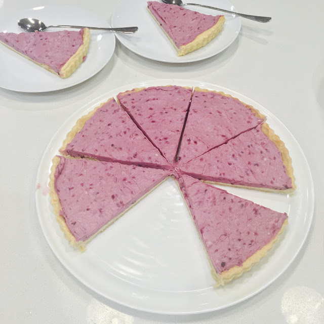 Spark My Pantry White Chocolate and Boysenberry Tart