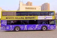 Bus tingkat pariwisata jakarta terbaru