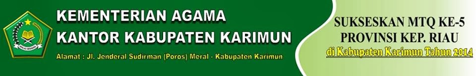 Spanduk Banner MTQ ke 5 provinsi kepri di Kabupaten Karimun tahun 2014 Spanduk Banner MTQ ke 5 provinsi kepri di Kabupaten Karimun tahun 2014