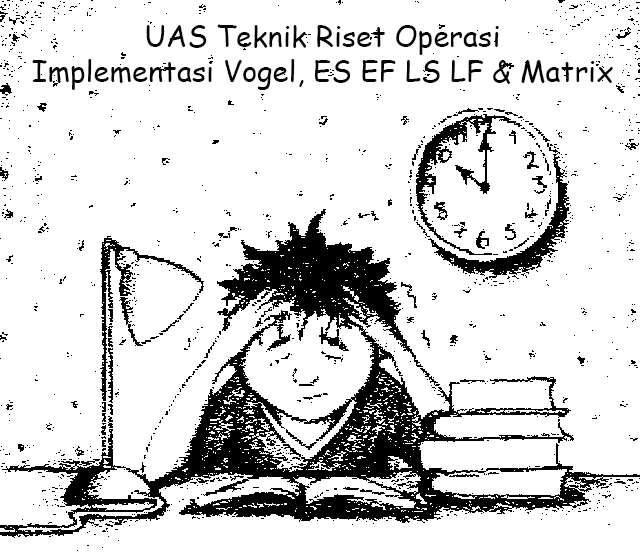 UAS Metode Vogel, ES EF LS LF, dan Matriks