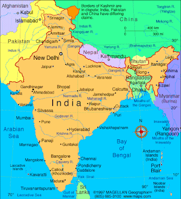 India Map Regional Political