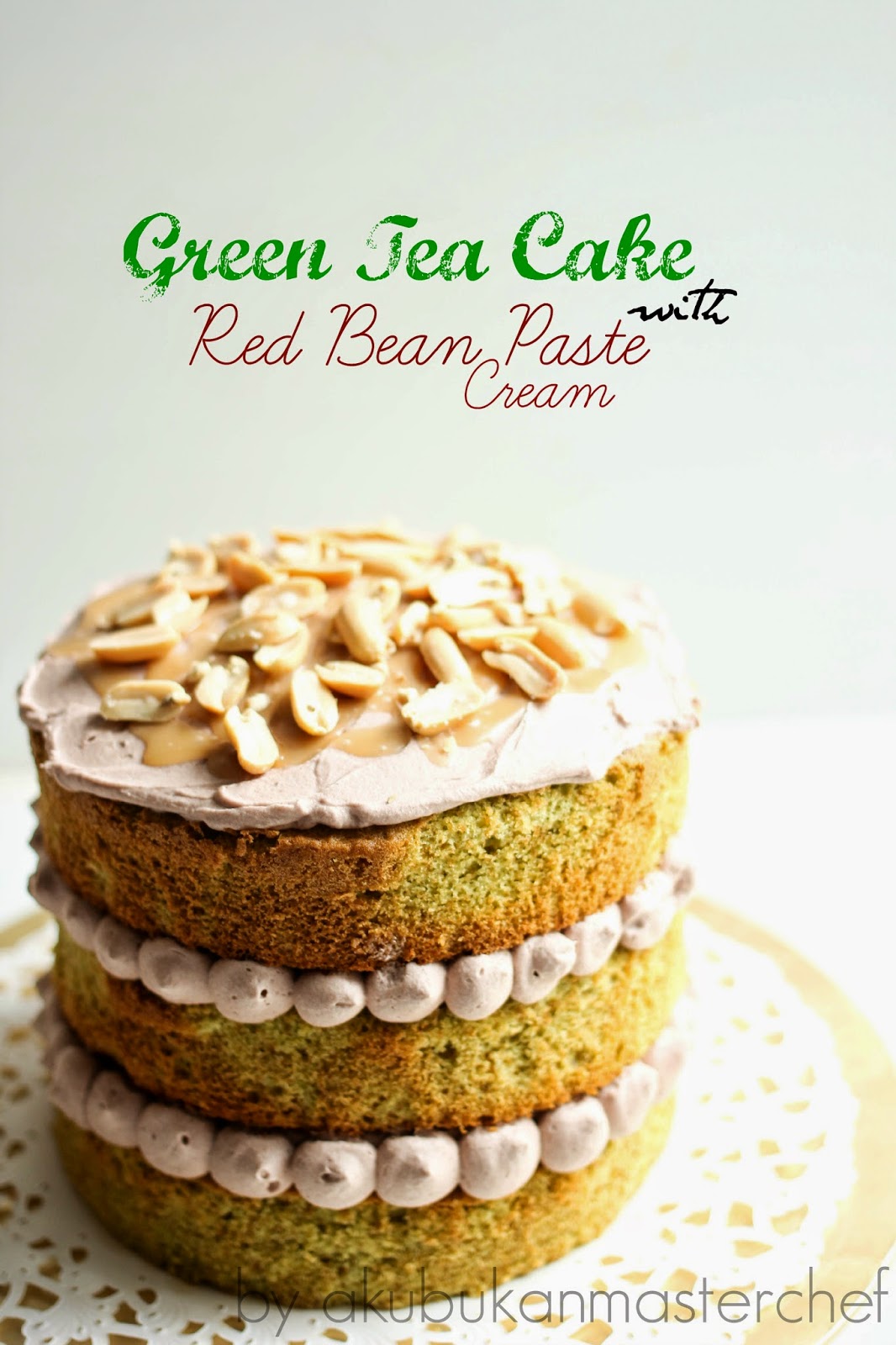 Resepi 321 Green Tea Cake with Red Bean Paste Cream Classic