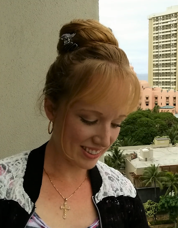 Braids & Hairstyles for Super Long Hair High bun on the balcony at