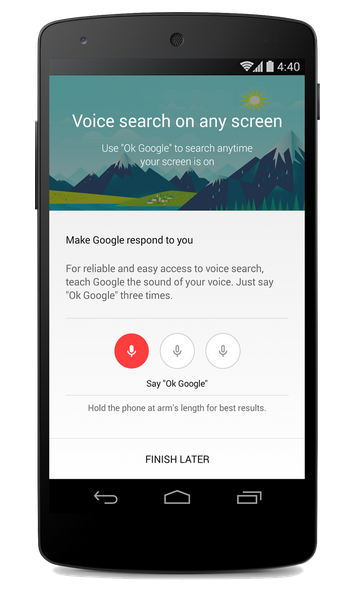 Inside Search: “Ok Google” From Any Screen