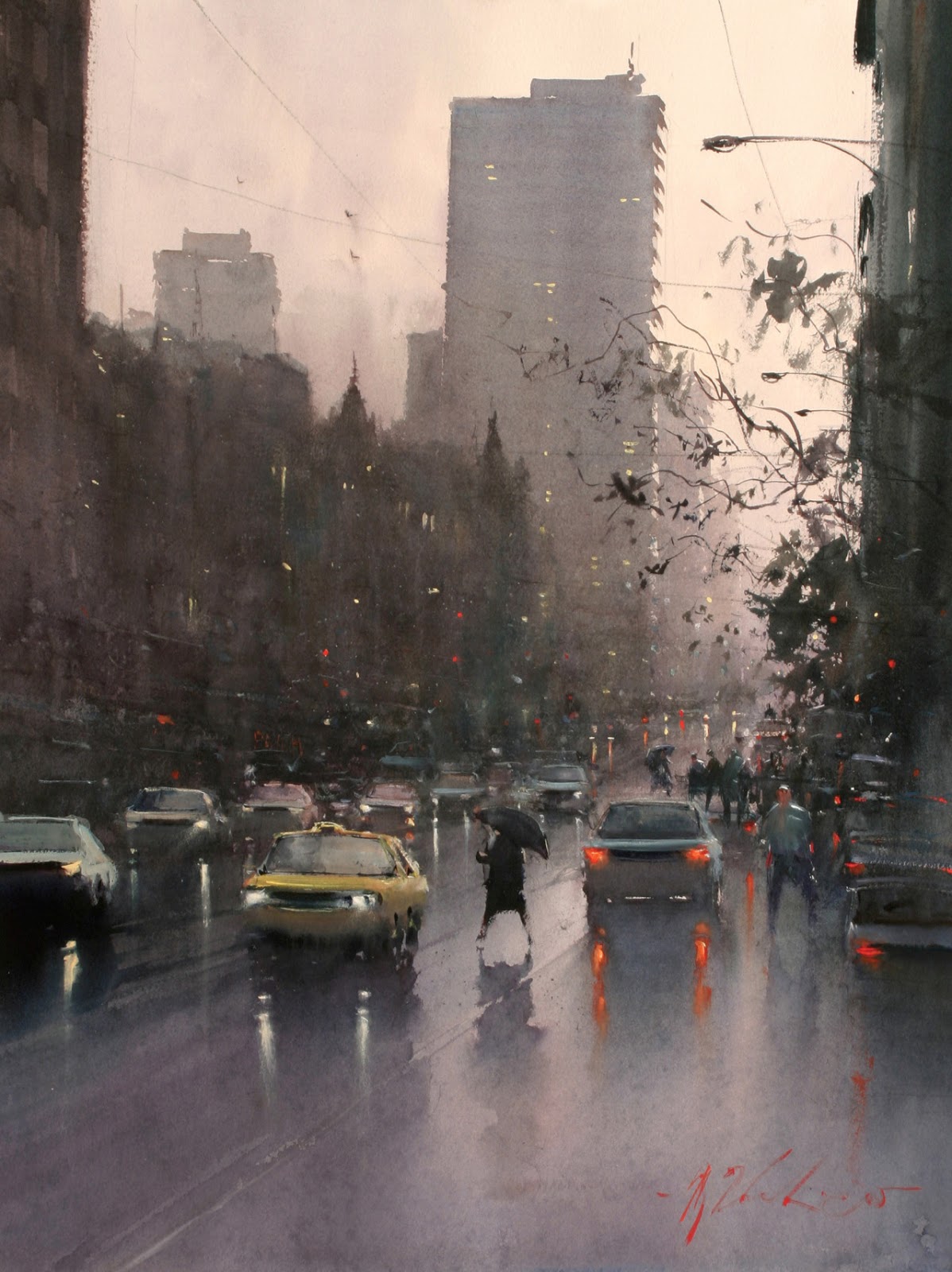 Joseph Zbukvic, 1952 Pleinair Watercolor painter Tutt'Art