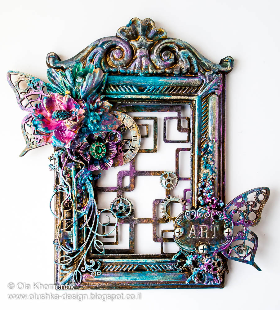 LikeArtStudio by Ola Khomenok Mixed Media altered frame. Art.