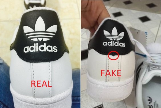 Nhận biết giày adidas real và fake