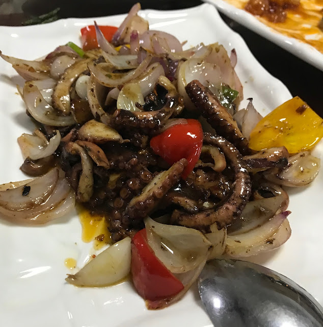 Little Si Chuan Xiao Sichuan, Mauritius, stir fried octopus