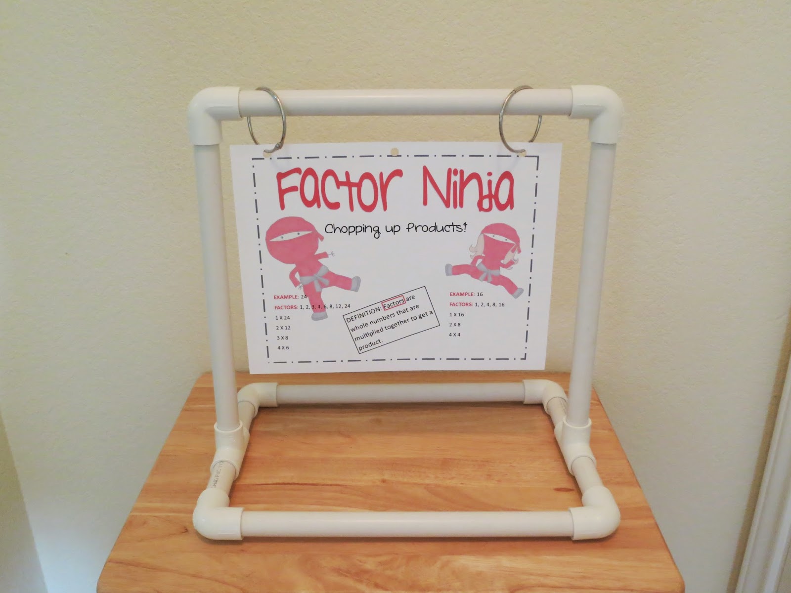 Tearless Teaching Mini Chart Stand